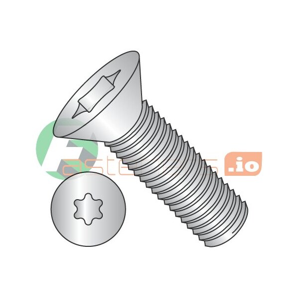 Newport Fasteners #8-32 x 3/8 in Torx Flat Machine Screw, Plain 18-8 Stainless Steel, 5000 PK 327827 - main